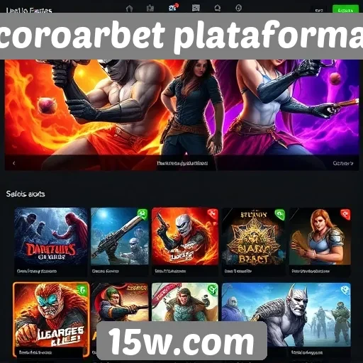 Variedade de jogos disponíveis na Coroarbet