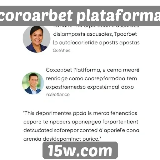 Depoimentos de usuários sobre a Coroarbet Plataforma
